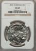2001-D $1 Buffalo Silver Dollar MS69 NGC. NGC Census:
(12422/1896). PCGS Population (14789/1350). Numismedia Wsl. Price
fo, Аукцион: Heritage за 112руб