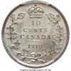 Canada: Edward VII 10 Cents 1910 MS64 PCGS,, Аукцион: Heritage за 376руб