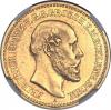 German States: Mecklenburg-Schwerin. Friedrich Franz II gold 10
Mark 1878A,..., Аукцион: Heritage за 2 185руб