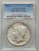 1921 $1 High Relief, Peace AU55 PCGS. PCGS Population
(730/13131). NGC Census: (522/11503). Mintage: 1,006,473.
Numismedia, Аукцион: Heritage за 153руб