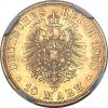 German States: Mecklenburg-Schwerin. Friedrich Franz II gold 10
Mark 1878A,..., Аукцион: Heritage за 2 185руб