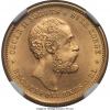 Norway: Oscar II gold 20 Kroner 1879 MS65 NGC,, Аукцион: Heritage за 676руб