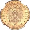 German States: Anhalt-Dessau. Friedrich gold 20 Mark 1875A,..., Аукцион: Heritage за 3 738руб