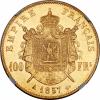 France: Napoleon III gold 100 Francs 1857-A AU58
NGC,, Аукцион: Heritage за 1 763руб