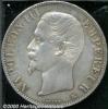 France, Napoleon III 5 francs 1855-BB, Bare head left/Crown..., Аукцион: Heritage за 460руб