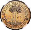 British West Africa: George V tin-brass Specimen 2
Shillings 1925 SP65 NGC,, Аукцион: Heritage за 1 175руб