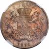 Belgian Congo: Leopold II 5 Francs 1896/4 MS61
NGC,, Аукцион: Heritage за 1 058руб