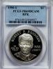 1998-S $1 Robert F. Kennedy Silver Dollar PR69 Deep Cameo PCGS.
PCGS Population (1231/50). NGC Census: (1344/65). Numismed..., Аукцион: Heritage за 50руб