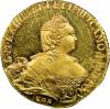 Russia: Elizabeth gold Novodel Proof Pattern 5 Roubles
1755-CПБ PR64 ★ Cameo NGC,, Аукцион: Heritage за 211 500руб
