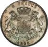 Belgian Congo: Leopold II 5 Francs 1896, KM8.1, lightly toned UNC,
clearly an overdate, perhaps 9/7 or 9/4, unlisted as such. Very
scarce t..., Аукцион: Heritage за 978руб