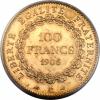 France: Republic gold 100 Francs 1906-A MS64 PCGS,, Аукцион: Heritage за 2 468руб