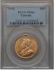 Canada: George V gold 10 Dollars 1912 MS61 PCGS,, Аукцион: Heritage за 1 410руб