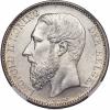 Belgium: Leopold II 2 Francs 1887 MS64 NGC,, Аукцион: Heritage за 1 528руб