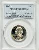 1962 25C PR68 Deep Cameo PCGS. PCGS Population (205/53). NGC
Census: (157/44). Numismedia Wsl. Price for problem free NGC/, Аукцион: Heritage за 94руб
