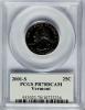 2001-S 25C Vermont Clad PR70 Deep Cameo PCGS. PCGS Population
(443). NGC Census: (1004). Numismedia Wsl. Price for problem..., Аукцион: Heritage за 21руб