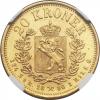 Norway: Oscar II of Sweden gold 20 Kroner 1886,..., Аукцион: Heritage за 805руб