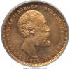 Norway: Oscar II gold 20 Kroner 1886 MS63 PCGS,, Аукцион: Heritage за 588руб