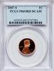 2007-S 1C PR69 Red Deep Cameo PCGS. PCGS Population
(3260/177). NGC Census: (3758/461). Numismedia Wsl. Price for
problem, Аукцион: Heritage за 15руб