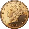 1907 $20 Liberty PR64+ Cameo PCGS. CAC, Аукцион: Heritage за 47 000руб