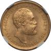 Norway: Oscar II gold 20 Kroner 1886 MS64 NGC,, Аукцион: Heritage за 646руб