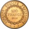 France: Republic gold 100 Francs 1906-A MS62 PCGS,..., Аукцион: Heritage за 1 998руб