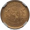 Norway: Oscar II gold 20 Kroner 1886 MS64 NGC,, Аукцион: Heritage за 646руб