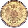 German States: Mecklenburg-Schwerin. Friedrich Franz III
gold Proof 10 Mark 1890-A PR62 NGC,, Аукцион: Heritage за 1 763руб