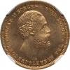 Norway: Oscar II gold 20 Kroner 1879 MS65 NGC,, Аукцион: Heritage за 646руб