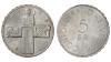 Швейцария. 5 франков 1963 года., Аукцион: Hermes от 800 RUB