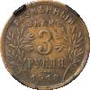 3 рубля 1918 года (в слабе RNGA), JZ, Аукцион: Impercoin от 15 000 RUB