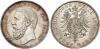 REICHSSILBERMÜNZEN. BADEN. Friedrich I., 1852-1907. 5 Mark 1875, ohne Querstrich im A. Feine Patina, vorzüglich + J. 27F, Аукцион: Künker от 480 EUR