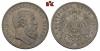 REICHSSILBERMÜNZEN HESSEN Ludwig IV., 1877-1892. 5 Mark 1891. J. 71 Feine Patina, sehr schön, Аукцион: Künker от 300 EUR