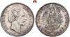 REICHSSILBERMÜNZEN. BAYERN. (J. 42) Ludwig II., 1864-1886. 5 Mark 1876. Patina, kl. Randfehler, vorzüglich, Аукцион: Künker от 120 EUR