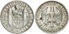 WEIMARER REPUBLIK. 3 Reichsmark 1928 D. Dinkelsbühl. J. 334. Aus Brandschutt. Hitzespuren, sehr schön, Аукцион: Künker от 80 EUR