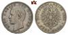 REICHSSILBERMÜNZEN BAYERN Otto II., 1886-1913. 5 Mark 1888. J. 44 Sehr schön, Аукцион: Künker от 200 EUR