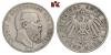REICHSSILBERMÜNZEN HESSEN Ludwig IV., 1877-1892. 5 Mark 1891. J. 71 Sehr schön, Аукцион: Künker от 250 EUR