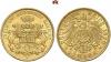 REICHSGOLDMÜNZEN. HAMBURG. (J. 211) Freie und Hansestadt. 10 Mark 1890, 1893, 1896, 1905 (2x), 1906. 6 Stück. Sehr schön, Аукцион: Künker от 800 EUR