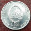 Италия 200 лир (университет) 1988 UNC с 200 руб до 04.04 22:, Аукцион: Lave от 200 RUB