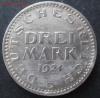 3 р.марки 1924 G, Веймарская республика, до 22.00 17.02., Аукцион: Lave от 200 RUB
