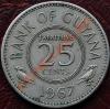 ГАЙАНА - 25 центов 1967 - до 4 ноября, Аукцион: Lave за 30 RUB