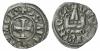 Principality of Achaea. Isabelle de Villehardouin (1297-1301). BI Denier (17mm, 0.82g, 2h). Corinth. Cross pattée. R/ Château tournois. Metcalf, Аукцион: London Ancient от 35 GBP