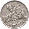 Новая Зеландия 5 центов (cents) 1967-1985, случайная дата, Аукцион: Monetnik за 143 