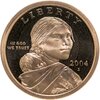 США 1 dollar (доллар) 2004 "Sacagawea dollar - Сакагавея доллар", Аукцион: Monetnik за 912 RUB