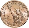 США 1 dollar (доллар) 2007 Джон Адамс (2-й президент США) знак монетного двора "P" - Филадельфия, Аукцион: Monetnik за 488 RUB