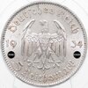 Германия, Третий Рейх 5 марок 1934 "Гарнизонная церковь в Потсдаме" в слабе PCGS MS62, Аукцион: Monetnik за 15 750 RUB