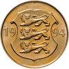 Эстония 5 крон (krooni) 1994 "75-летие Национального Банка", Аукцион: Monetnik за 340 