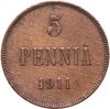 5 пенни (pennia) 1911, Аукцион: Monetnik за 485 RUB