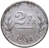 Бельгия 2 франка (francs) 1944, Аукцион: Monetnik за 224 RUB