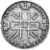 1 рубль 1728 тип 1728 года, с двумя лентами в волосах, голова не разделяет надпись, без звезды на груди, Аукцион: Monetnik за 72 500 RUB