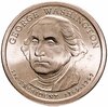 США 1 доллар (dollar) 2007 "1-й президент США - Джордж Вашингтон", Аукцион: Monetnik за 570 